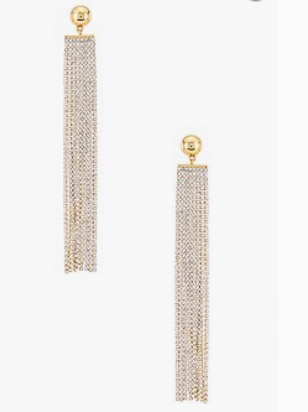 Revolve Ettika rhinestone waterfall earrings